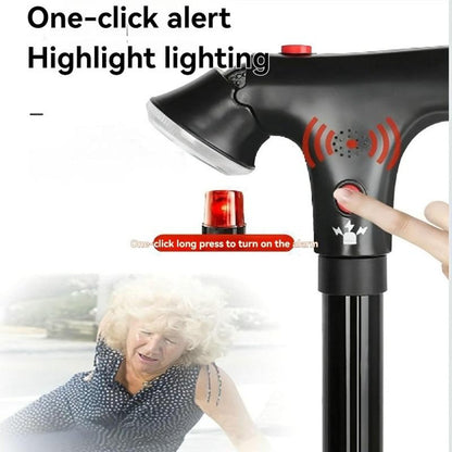 Foldable Smart Cane with LED Light